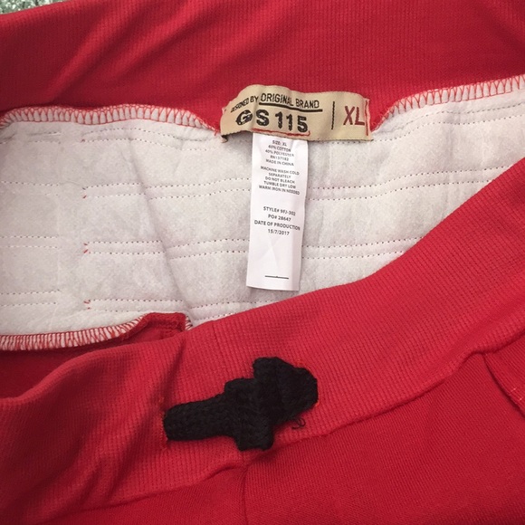 Red Men's Size XL Joggers - Picture 6 of 8